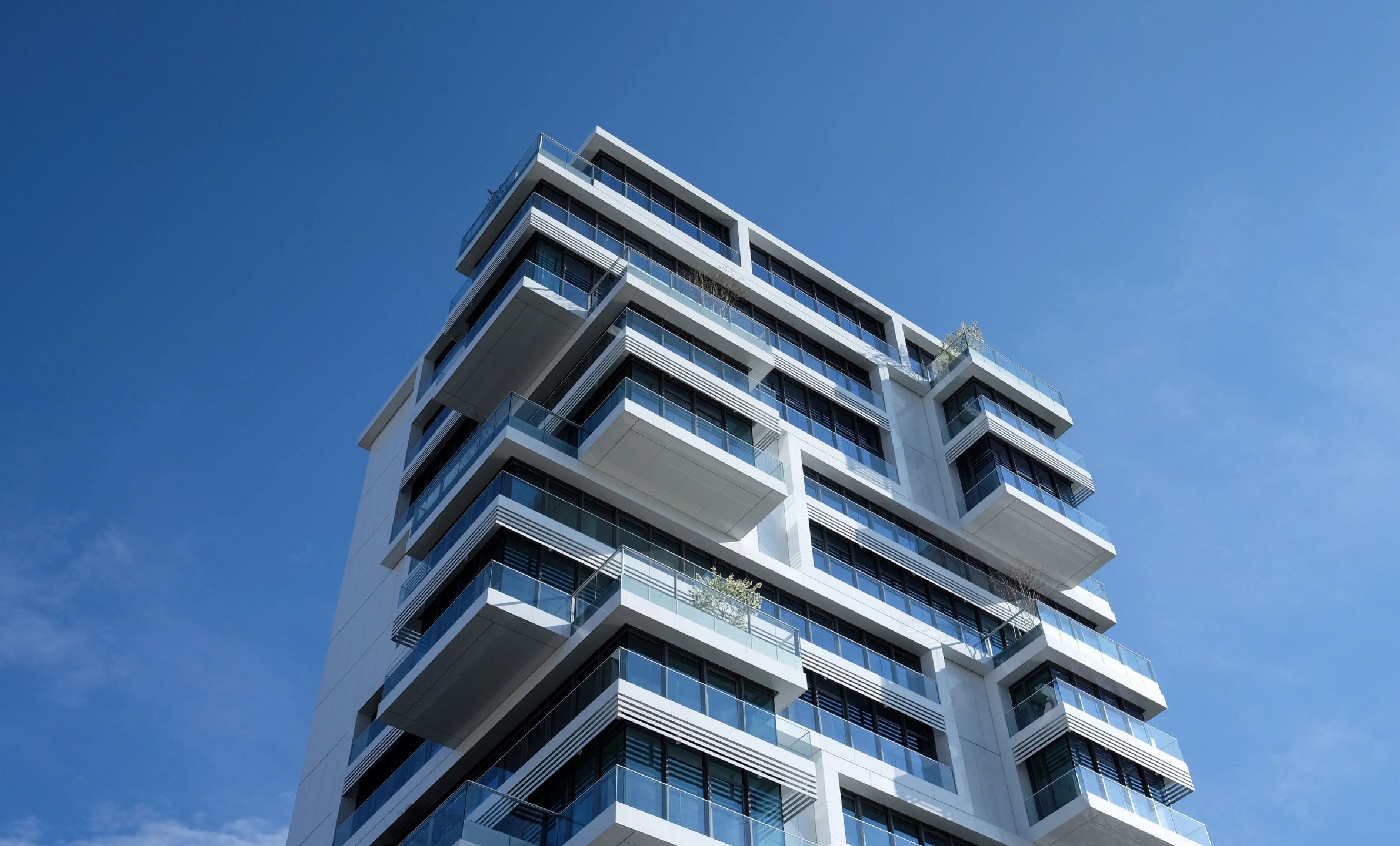Modern high-rise building